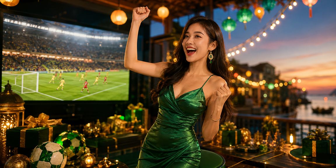 Người chơi tham gia đặt kèo thể thao trực tuyến trên điện thoại tại Hội An lúc hoàng hôn